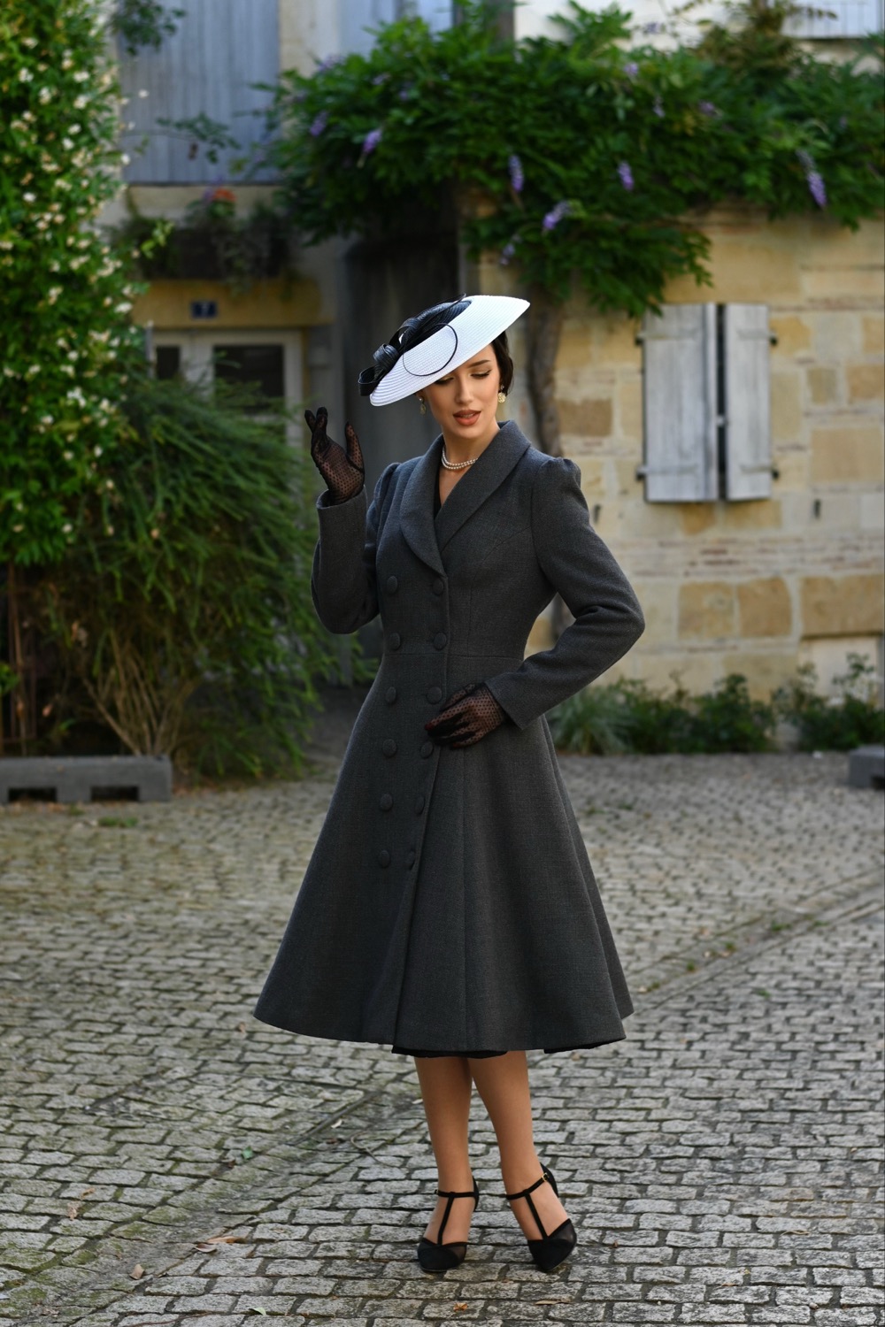 Gracie Grey Swing Coat In Extended Sizing